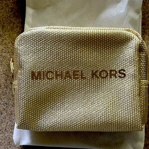 Michael Kors Gold Cosmetic Bag